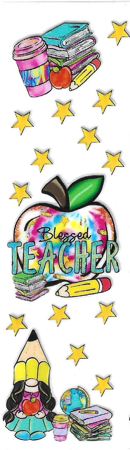 Blessed Teacher P43 - Uvdtf pen wrap